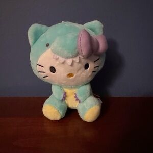 NWT 6.5” Hello Kitty Dinosaur Plush Toy - Blue and Purple